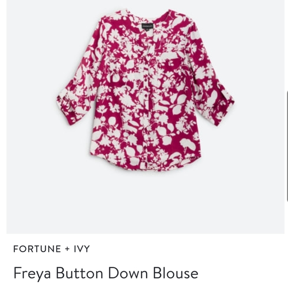 Fortune and Ivy button down. Size small - Picture 5 of 6